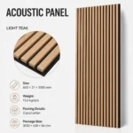 Light Teak Acoustic Panel