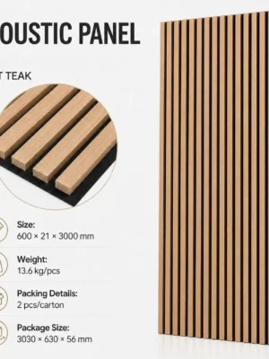 Light Teak Acoustic Panel