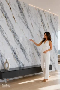 White Black & Gold Marble Sheet