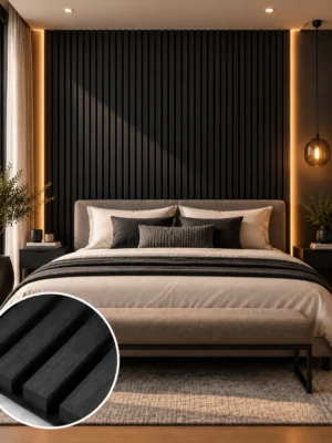 Black Charcoal Acoustic Panel