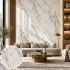 White & Gold Marble Sheet