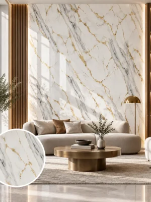 White & Gold Marble Sheet White & Gold Marble Sheet