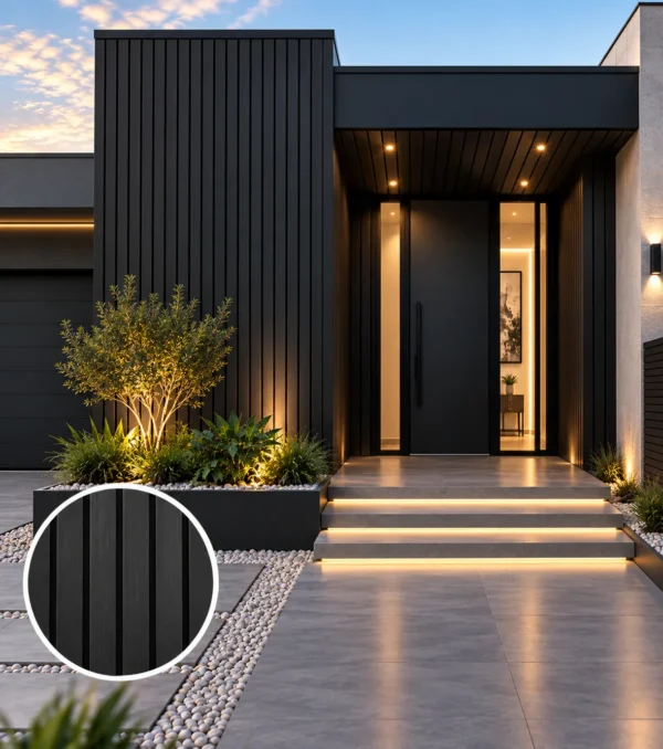 WPC Outdoor Black Cladding