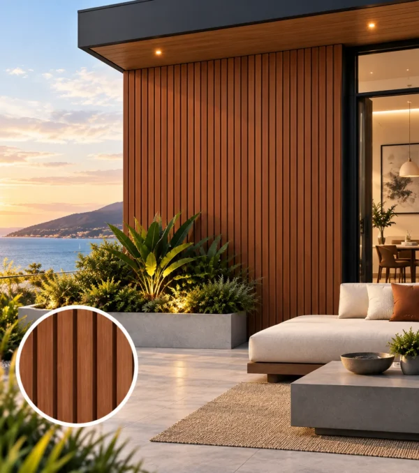 WPC Outdoor Redwood Cladding