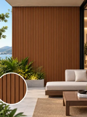 WPC Outdoor Teak Cladding WPC Outdoor Teak Cladding