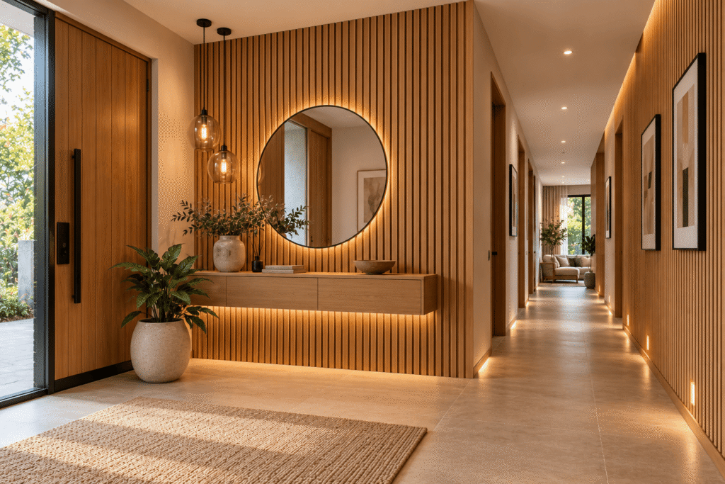 Use Acoustic Panels in Hallways and Entryways