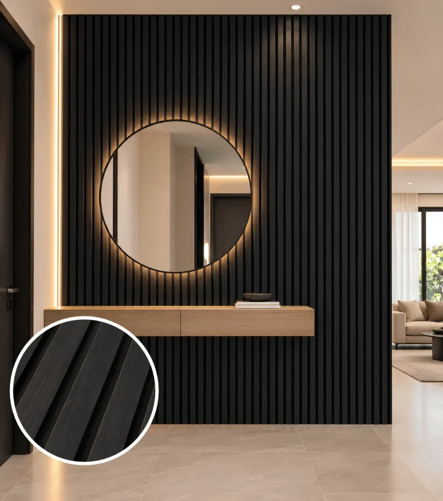 Black Charcoal Acoustic Panel