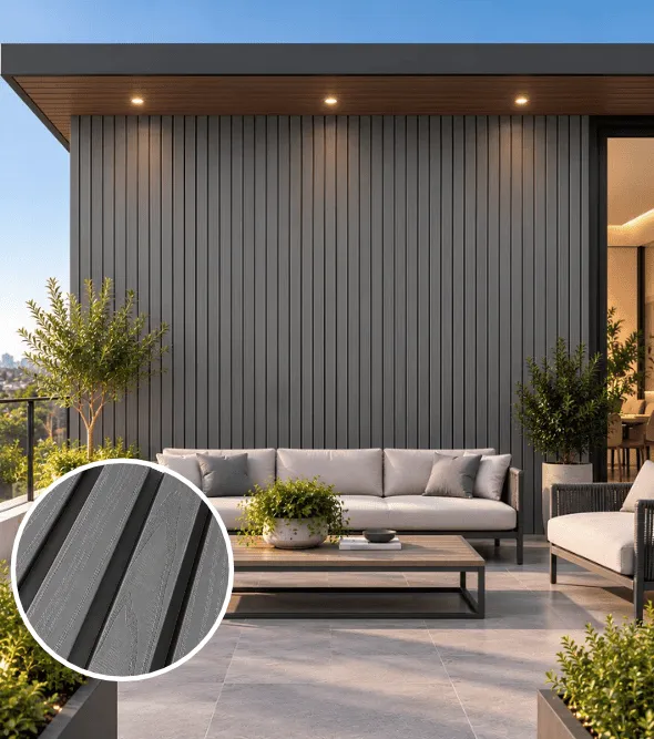 WPC Outdoor Grey Cladding