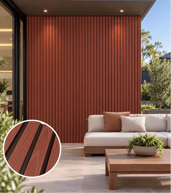 WPC Outdoor Redwood Cladding