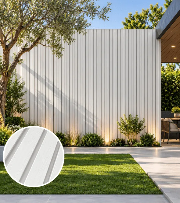 WPC Outdoor White Cladding